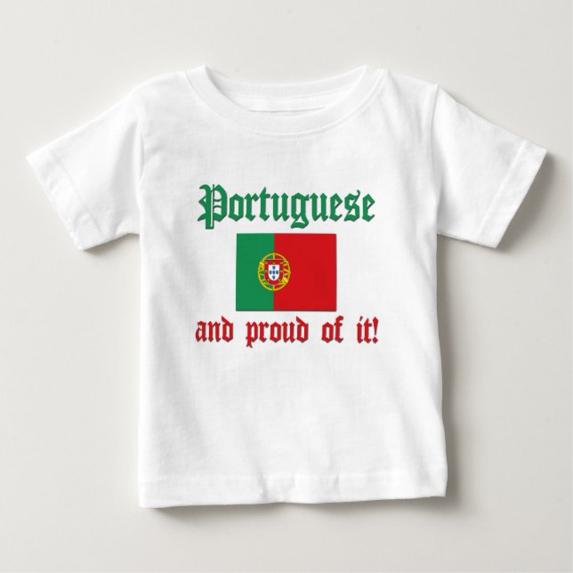 Camiseta De Bebé Portugués orgulloso (Anverso)