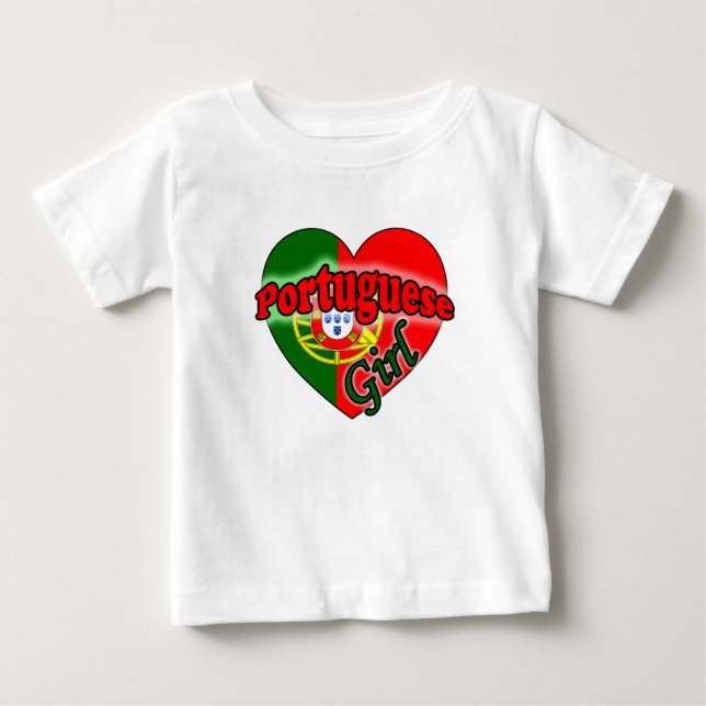 Camiseta De Bebé Portuguese Girl (Anverso)