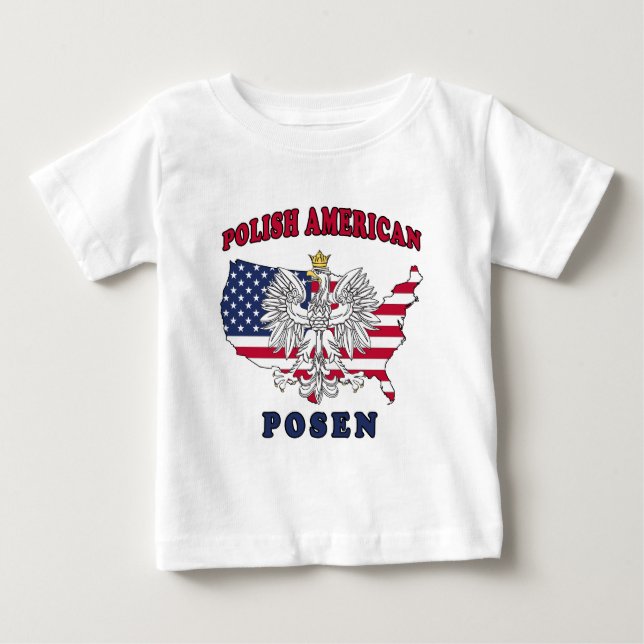 Camiseta De Bebé Posen Michigan Poland (Anverso)