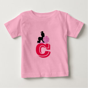 Camiseta De Bebé Posición de encargo del jugador del centro del