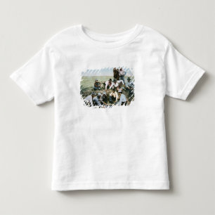 Camiseta De Bebé Postal que representa a los vaqueros jugando con p