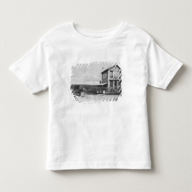 Camiseta De Bebé Postal que representa un "panorama" cerca de (Anverso)