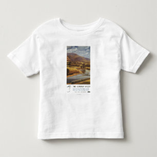 Camiseta De Bebé Poster británico de los ferrocarriles de la escena