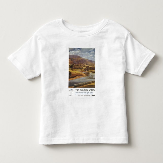 Camiseta De Bebé Poster británico de los ferrocarriles de la escena (Anverso)