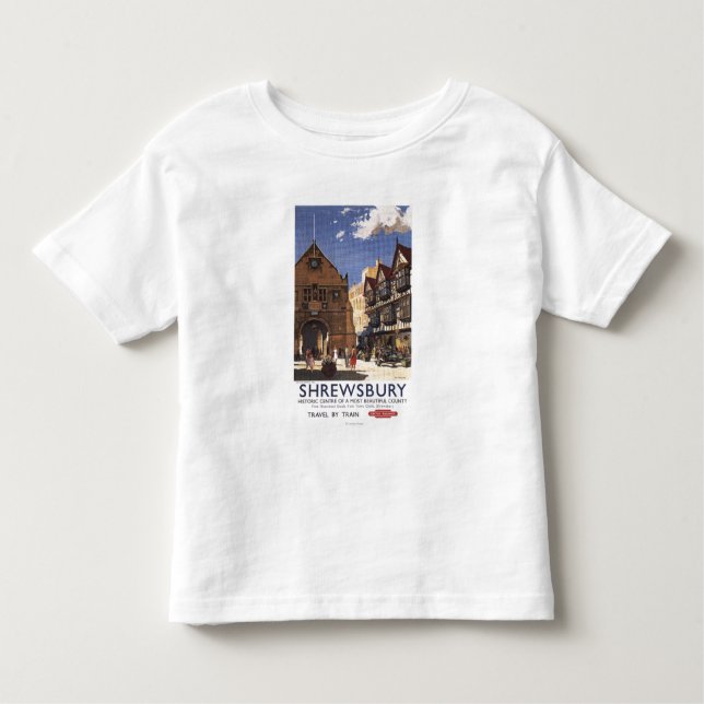 Camiseta De Bebé Poster británico de los ferrocarriles de la vieja (Anverso)