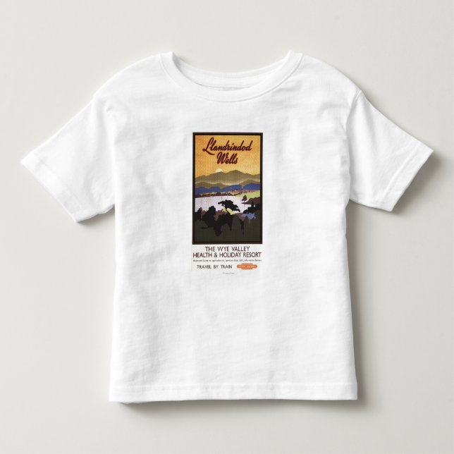 Camiseta De Bebé Poster de British Rail del centro turístico del (Anverso)