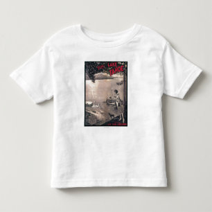 Camiseta De Bebé Poster de madera del barco