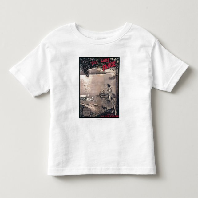 Camiseta De Bebé Poster de madera del barco (Anverso)