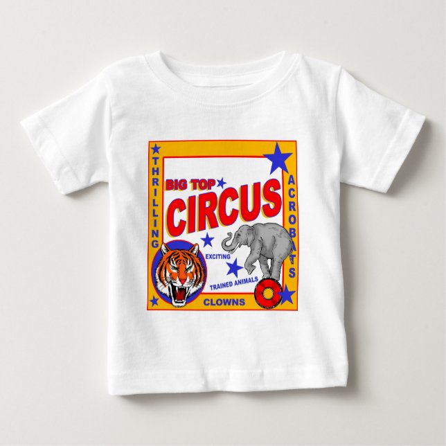 Camiseta De Bebé Poster del circo del vintage (Anverso)