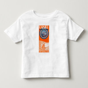 Camiseta De Bebé Poster del Monte Rainier - equitación