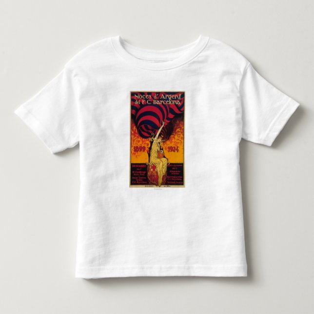 Camiseta De Bebé Poster del promo del fútbol (Anverso)