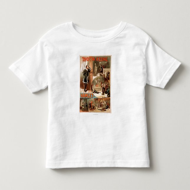 Camiseta De Bebé Poster del teatro de William Shakespeare "Hamlet" (Anverso)