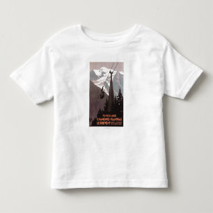 Camiseta De Bebé Poster del teleférico de Funiculaire Le Brevent