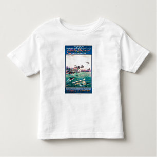 Camiseta De Bebé Poster promocional cancelado del avión del