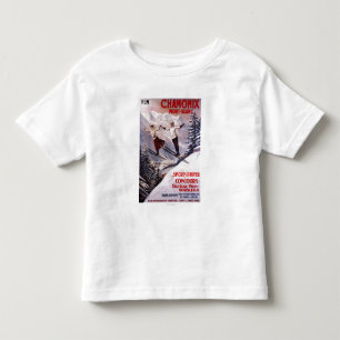 Camiseta De Bebé Poster promocional de esquí