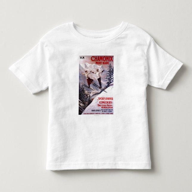 Camiseta De Bebé Poster promocional de esquí (Anverso)