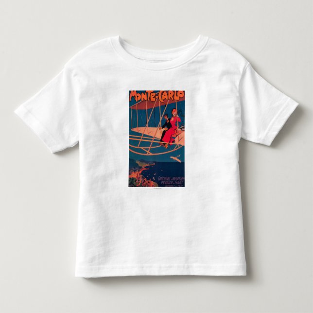 Camiseta De Bebé Poster que se divierte de la aviación (Anverso)