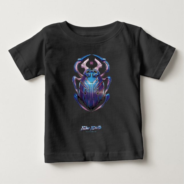 Camiseta De Bebé Poster teatral Blue Beetle Scarab (Anverso)