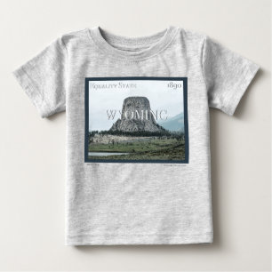 Camiseta De Bebé Poster Wyoming