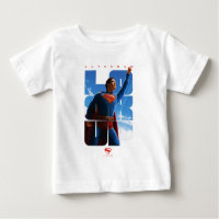 Postura de Superman mirando hacia arriba
