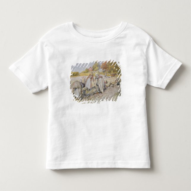 Camiseta De Bebé Potatoes de excavación, 1905 (Anverso)