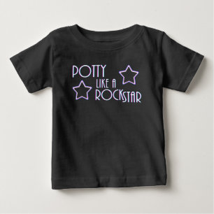 Camiseta De Bebé Potty Like a Rock Star
