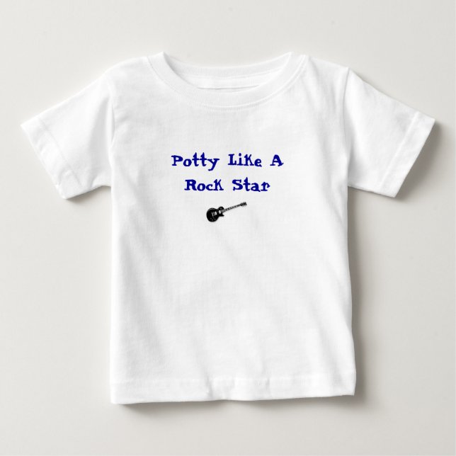 Camiseta De Bebé Potty Like A Rock Star -Camiseta Infantil (Anverso)