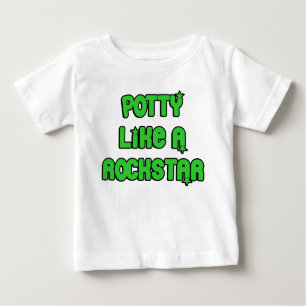 Camiseta De Bebé Potty Like A Rockstar