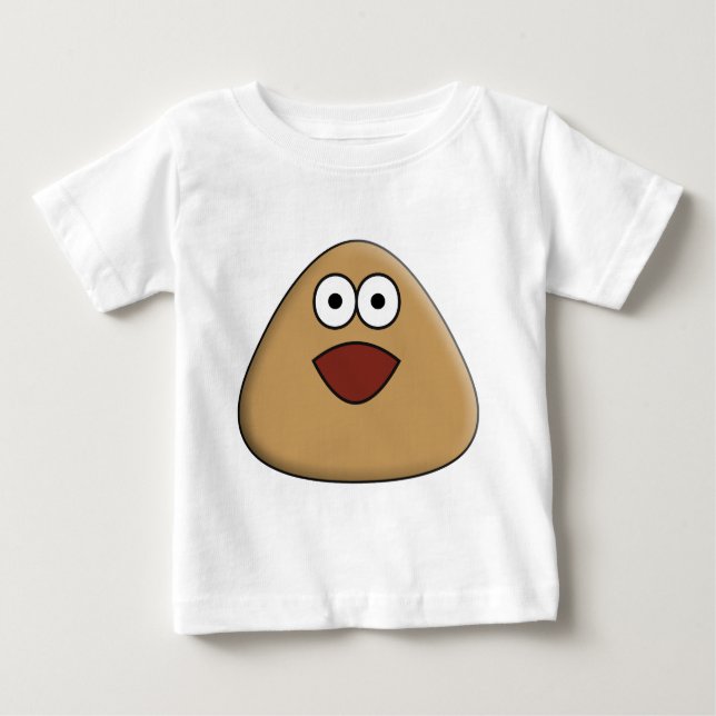 Camiseta De Bebé Pou emocionada - Camiseta bebé (Anverso)