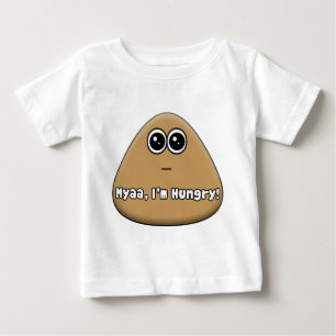 Camiseta De Bebé Pou hambriento con el texto