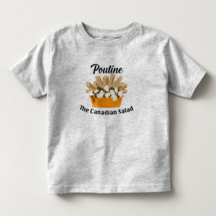 Camiseta De Bebé Poutine, La Ensalada Canadiense - Toddler Fine Jer