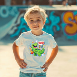 Camiseta De Bebé Power Pals™ Dino Roar Toddler T-Shirt – Cute Dinos
