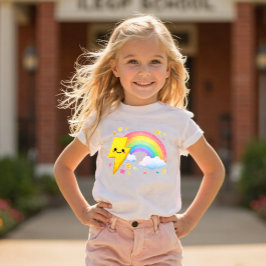 Camiseta De Bebé Power Pals™ Rainbow Bolt Toddler T-Shirt – Cute Ra