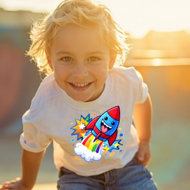 Camiseta De Bebé Power Pals™ Rocket Fun Toddler T-Shirt – Cute Spac (Subido por el creador)