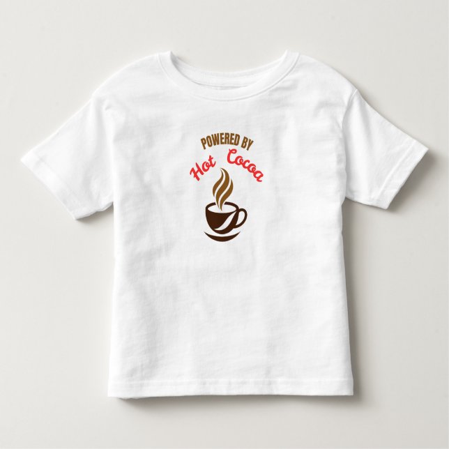 Camiseta De Bebé Powered by Hot Cocoa (Anverso)
