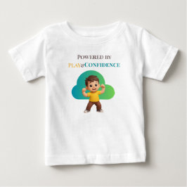 Camiseta De Bebé Powered by Play and Confidence