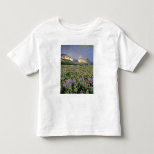 Camiseta De Bebé Prado de flores silvestres cerca del lago Sherbour