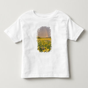 Camiseta De Bebé Prado de flores silvestres espectacular al amanece