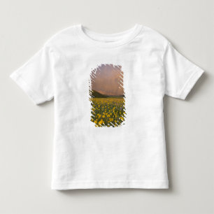 Camiseta De Bebé Prado de flores silvestres espectacular al amanece