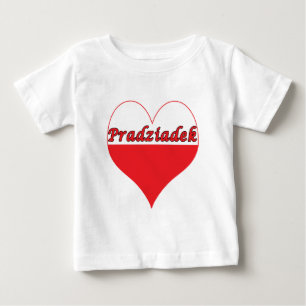 Camiseta De Bebé Pradziadek Corazón polaco