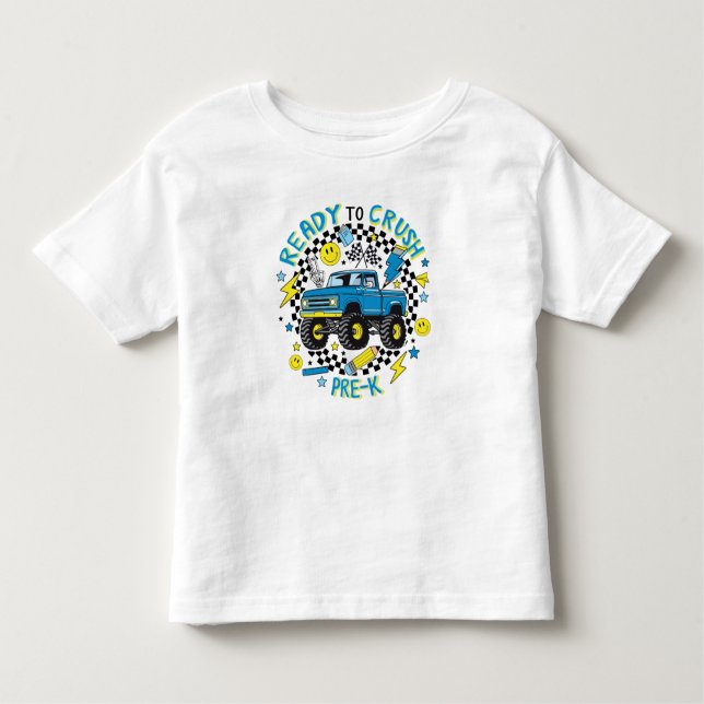 Camiseta De Bebé Pre-K Power Ride: Ready to Roll with Style (Anverso)