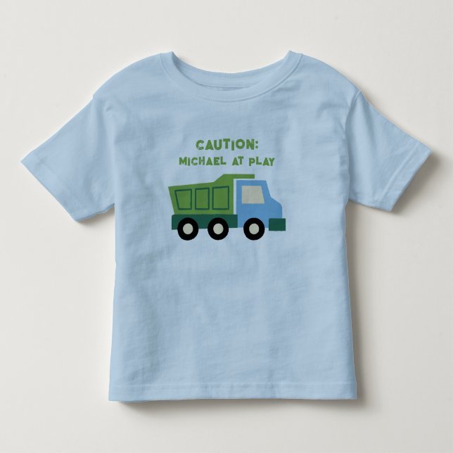 Camiseta De Bebé Precaución: Niño en Play T-Shirt (Anverso)