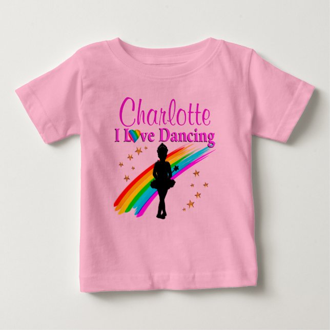 CAMISETA DE BEBÉ PRECIOSA BALLERINA TUTU PERSONALIZADA (Anverso)