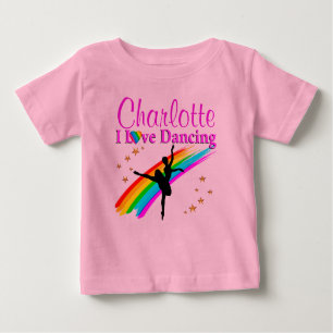 CAMISETA DE BEBÉ PRECIOSO PERSONALIZADO ME ENCANTA BAILAR TUTU