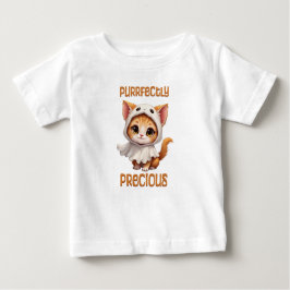 Camiseta De Bebé Precisamente adorable Ghost Kitty Halloween
