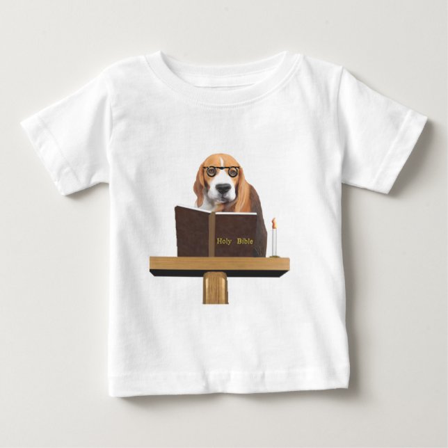 Camiseta De Bebé Predicador de perros (Anverso)