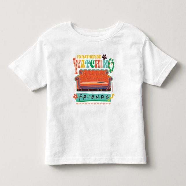Camiseta De Bebé Preferiría Estar Viendo Vibrantes Grapic De AMIGOS (Anverso)