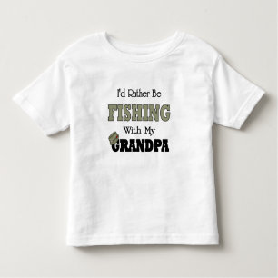 Camiseta De Bebé Preferiría pescar con el abuelo