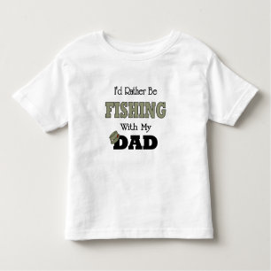 Camiseta De Bebé Preferiría pescar con papá