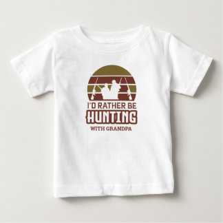 Camiseta De Bebé Prefiero cazar con abuelo